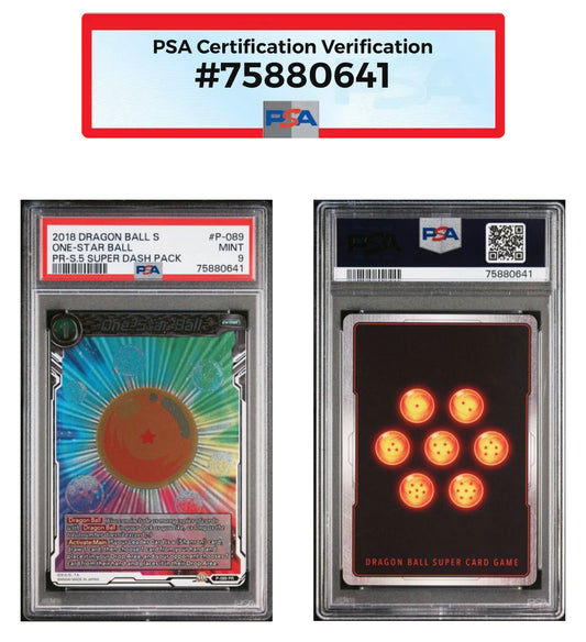 One-Star Ball P-089 DBS PSA 9