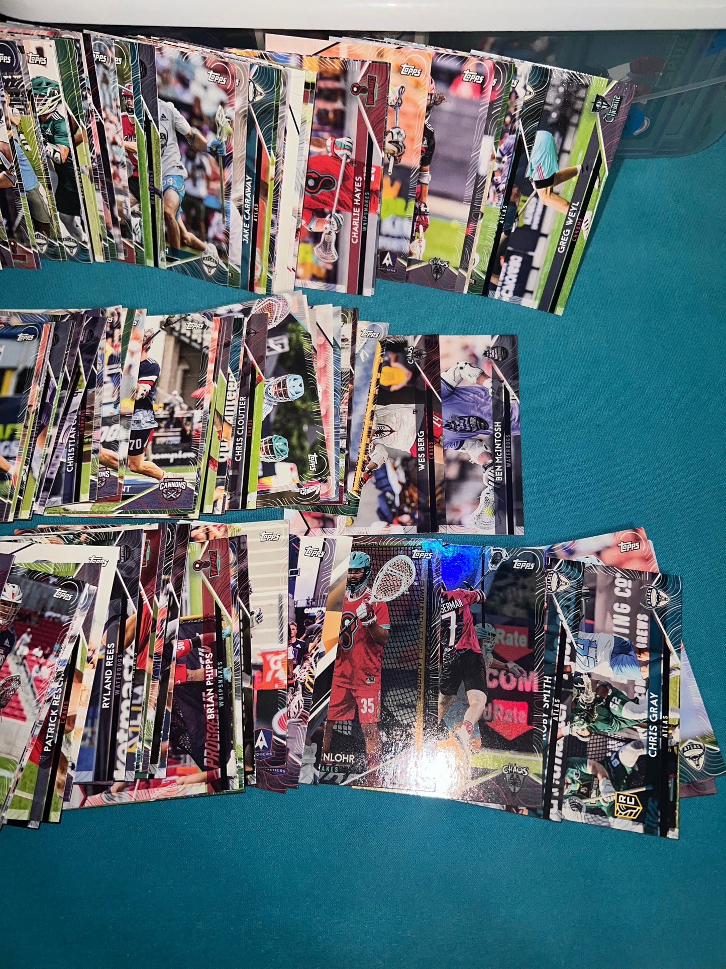 2022 Topps Premier Lacrosse League (PLL) 130 plus card lot collection