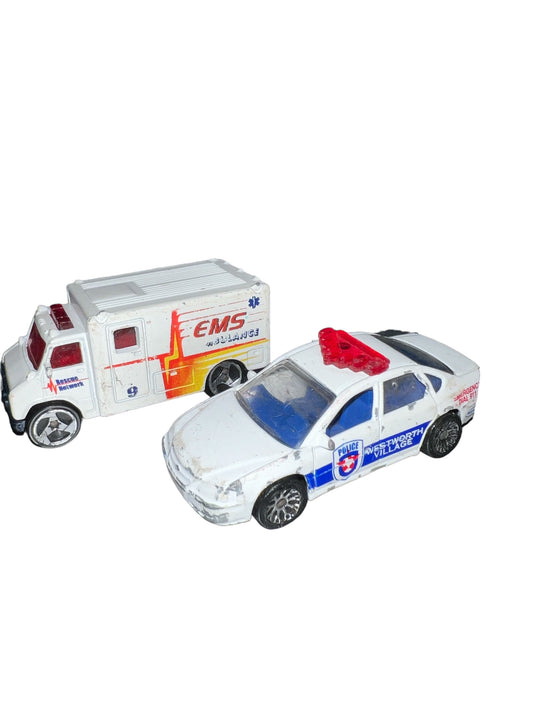 EMS Ambulance Matchbox Mattel Police Chevrolet Lot