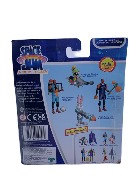 Space Jam A New Legacy Lebron James with Acme B-Ball Blocker Action Figure