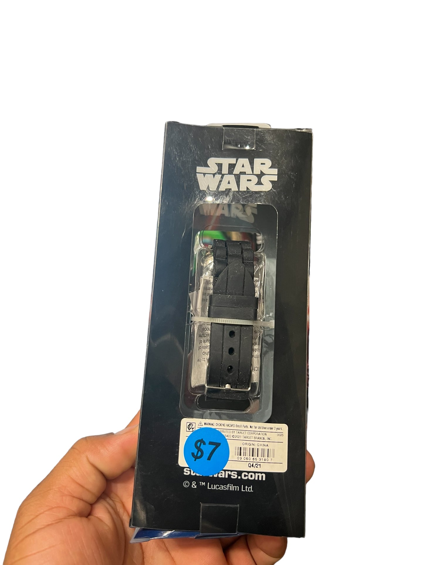 Disney Star Wars Darth Vader Digital Top Spinner Watch With Black Band