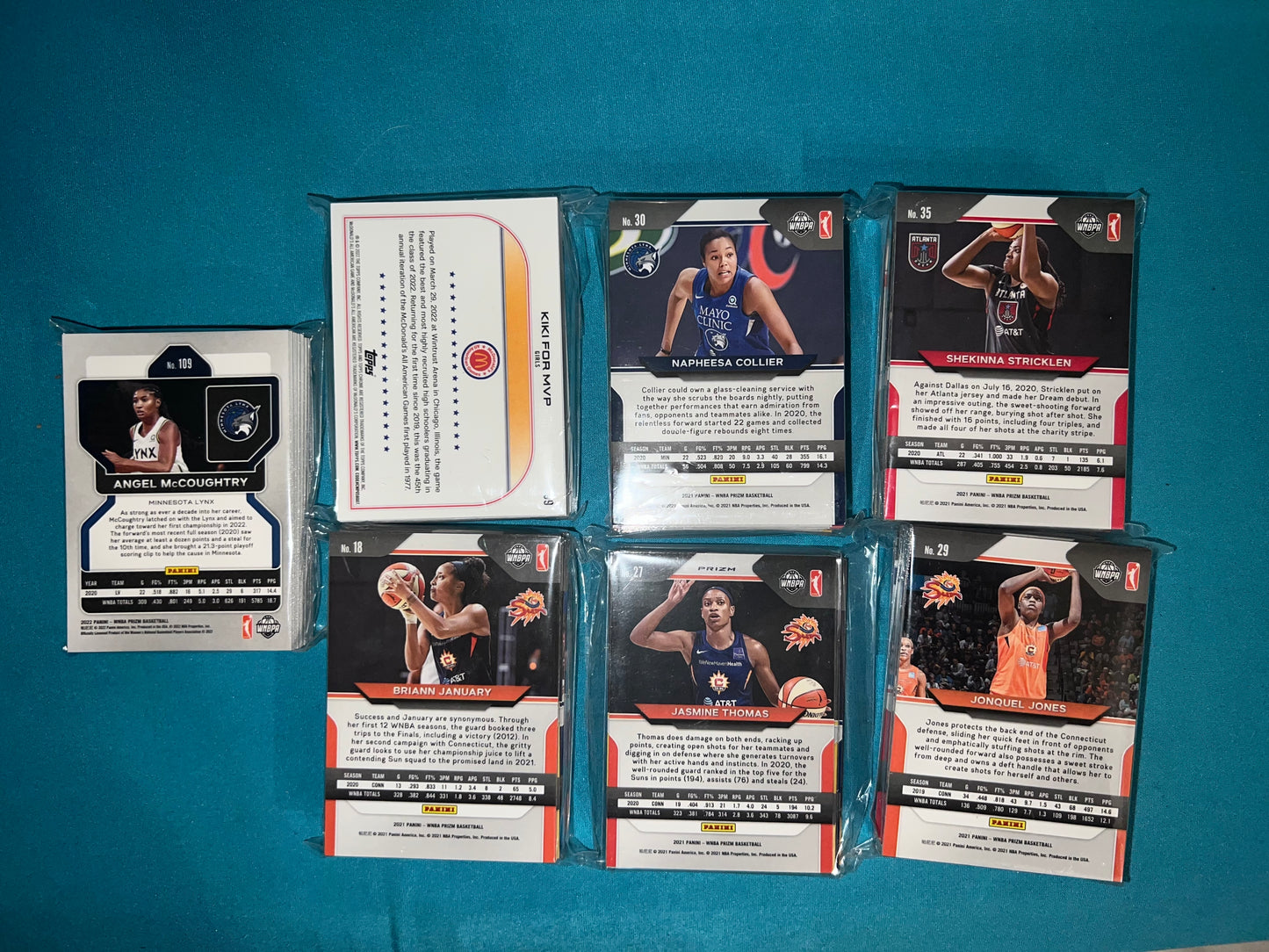 2021-2022 Topps & Panini WNBA 190 Plus Basketball Card Lot