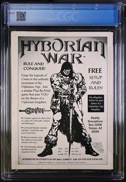 Conan the Savage #9 4/96 Marvel Magazine Comic CGC 3.5 White Pages POP 1