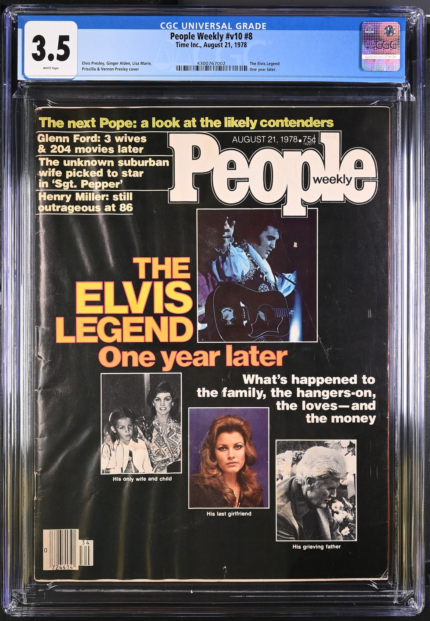 The World of Elvis & People Weekly CGC 5.5 & 3.5 Magazine 1977-78  Elvis Presley Collection