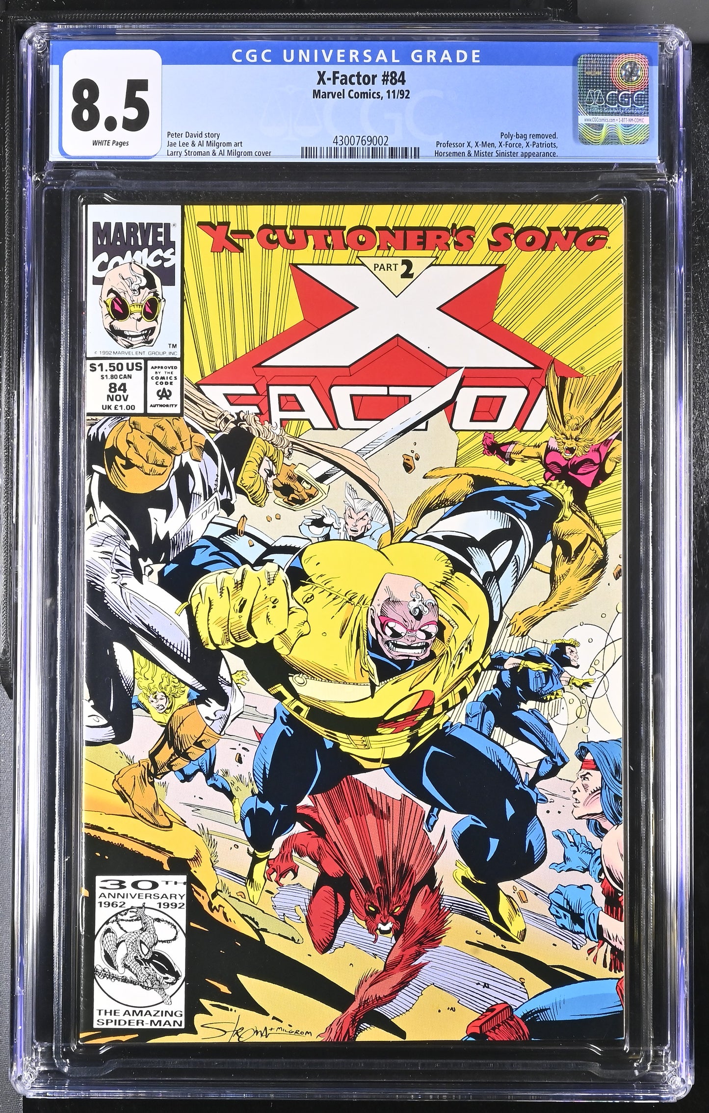 X-Factor #84 11/92 Marvel Comics CGC 8.5 White Pages