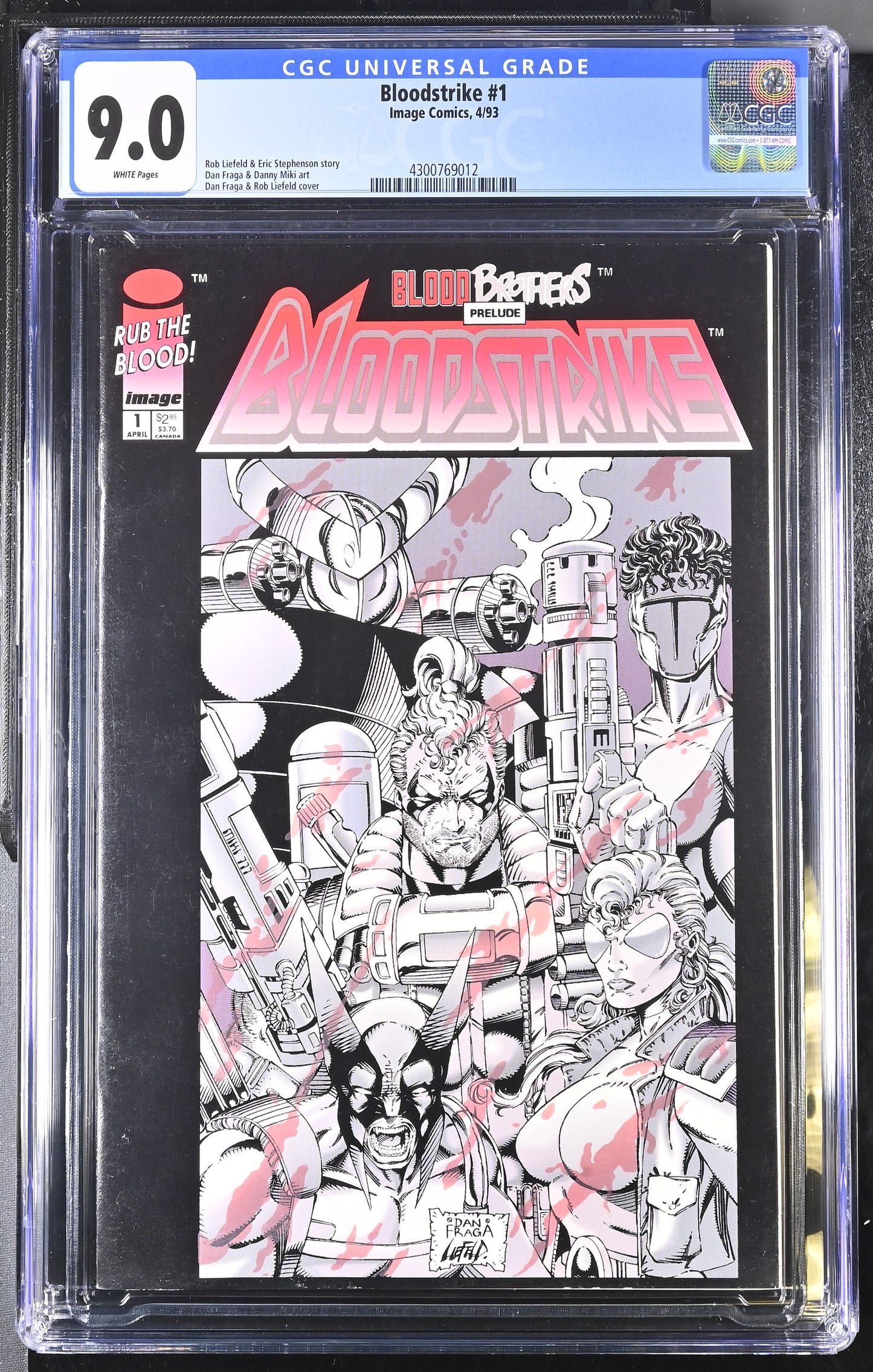 Bloodstrike #1 4/93 Image Comics CGC 9.0 White Pages