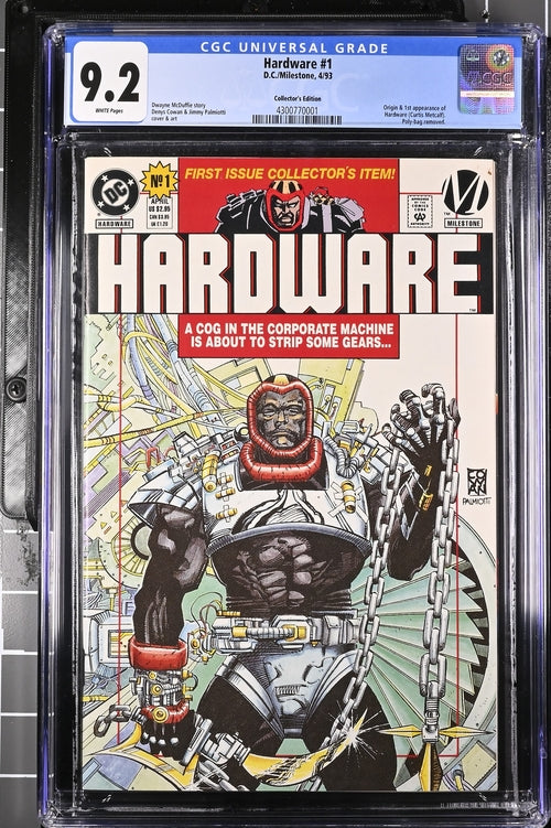 Hardware Issue #1 & #5 CGC 9.2 & 7.5 White Pages DC