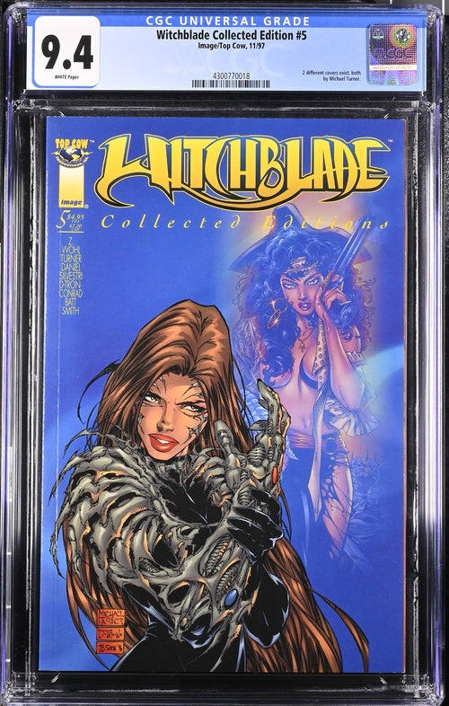 Top Cow Image Witchblade Collected Editions 5 & 8 CGC 9.8 & 9.4 White Pages Michael Turner POP 3