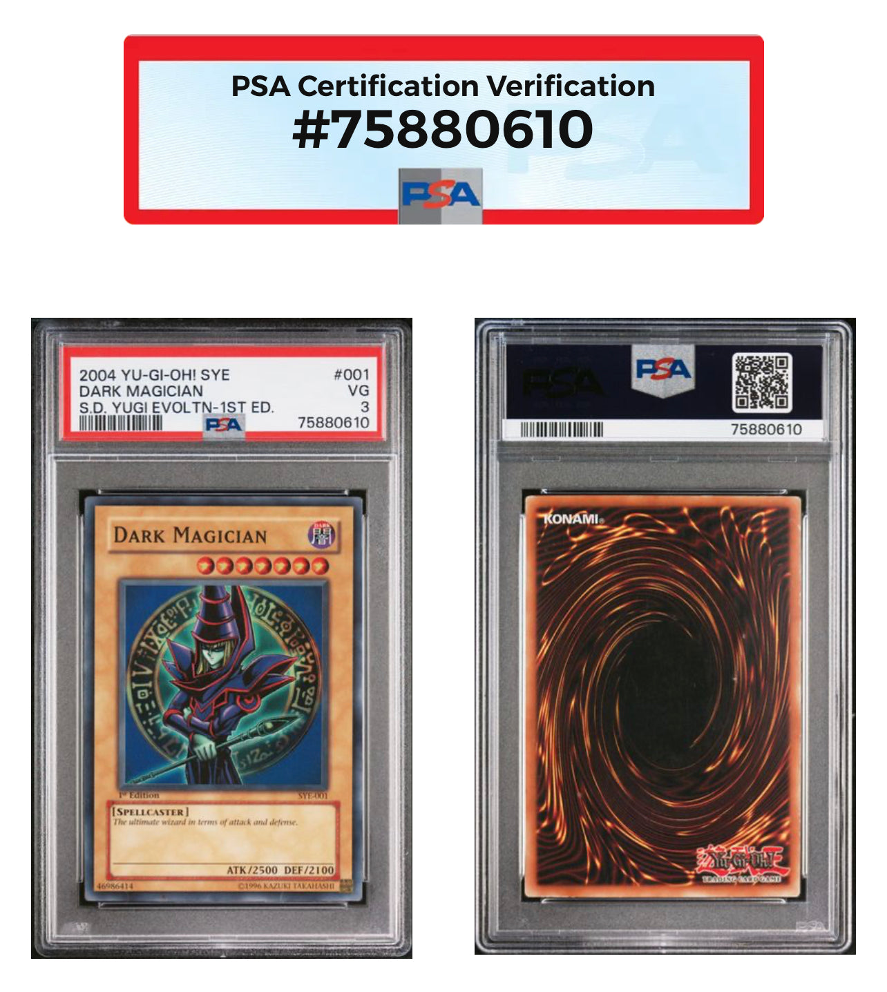 YuGiOh PSA Graded Card Lot (5) 2004-08