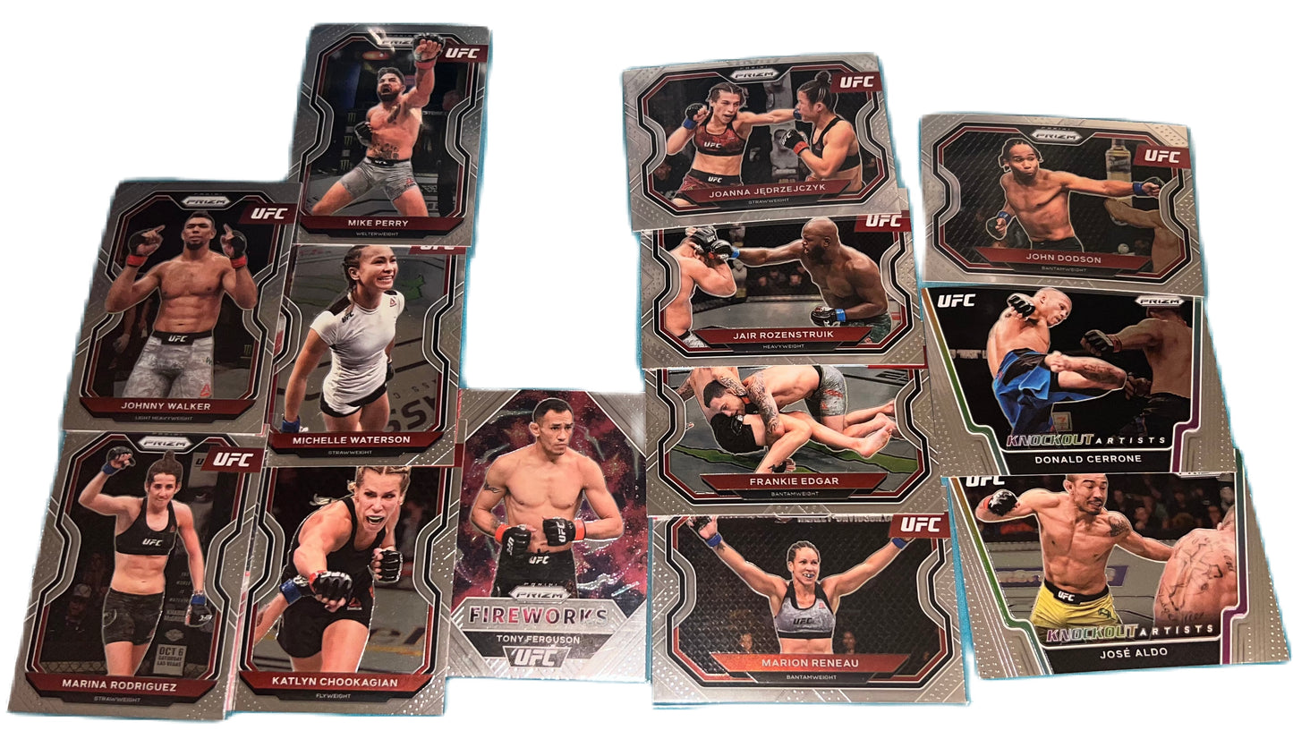 2021 Panini Prizm UFC 40 Card Lot Collection