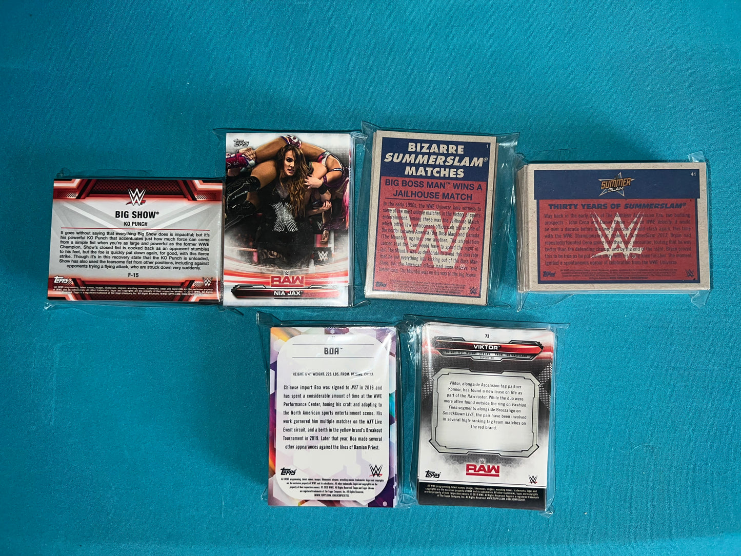 2017-2021 Topps WWE Chrome Finest, Heritage, Then Now Forever 200 Plus Card Lot