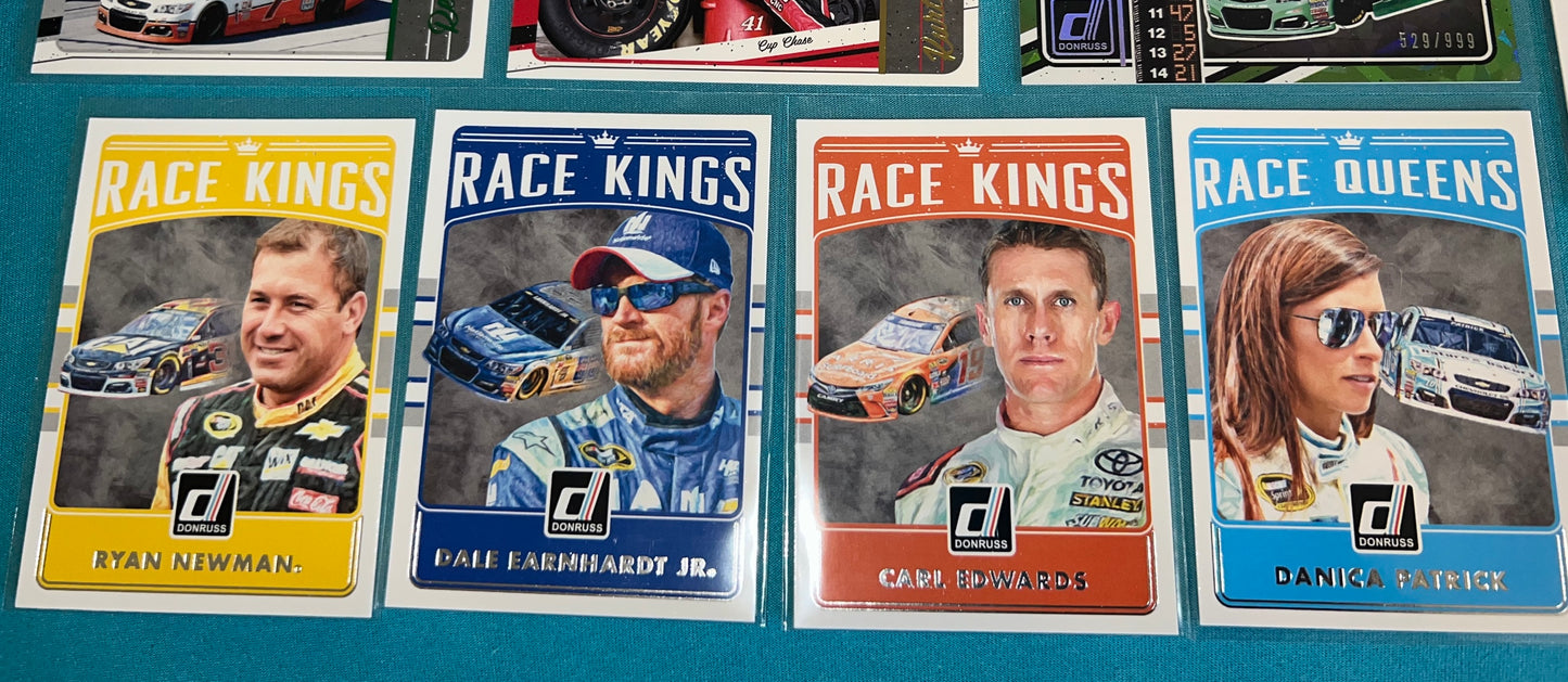 2017 Donruss Racing Serial Numbered Card Lot (15) Race King / Pole Position