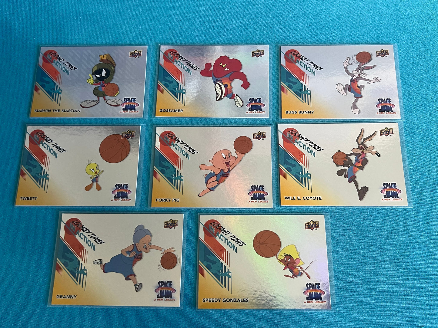 Space Jam In Action Card Lot (8) Basketball Sport Upper Deck