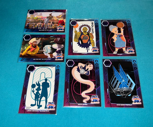 Space Jam Purple Parallel Card Lot (7) Basketball Sport Upper Deck