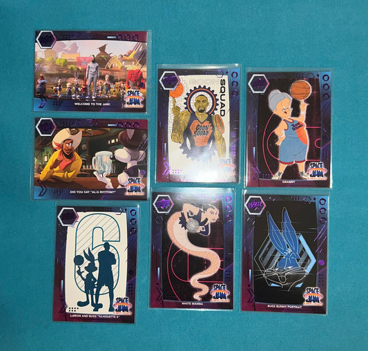 Space Jam Purple Parallel Card Lot (7) Basketball Sport Upper Deck