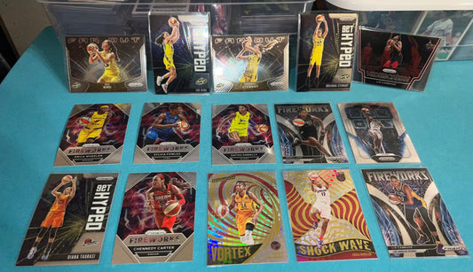 2021-22 Panini Prizm WNBA Parallel Card Lot (16) Inserts