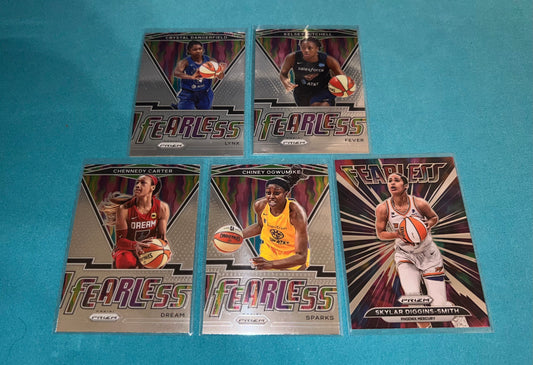 2021-2022 Panini WNBA Fearless Prizm Card Lot (5)