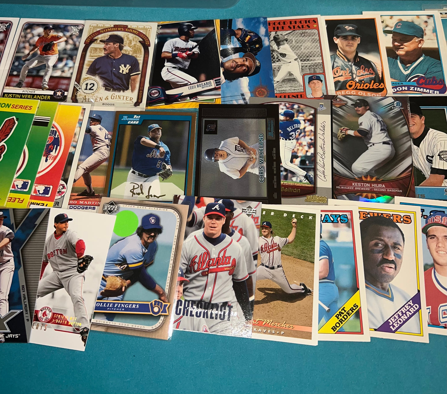 Baseball Card Lot Huge Collection 600 Plus MLB Modern to Vintage / Toploaders