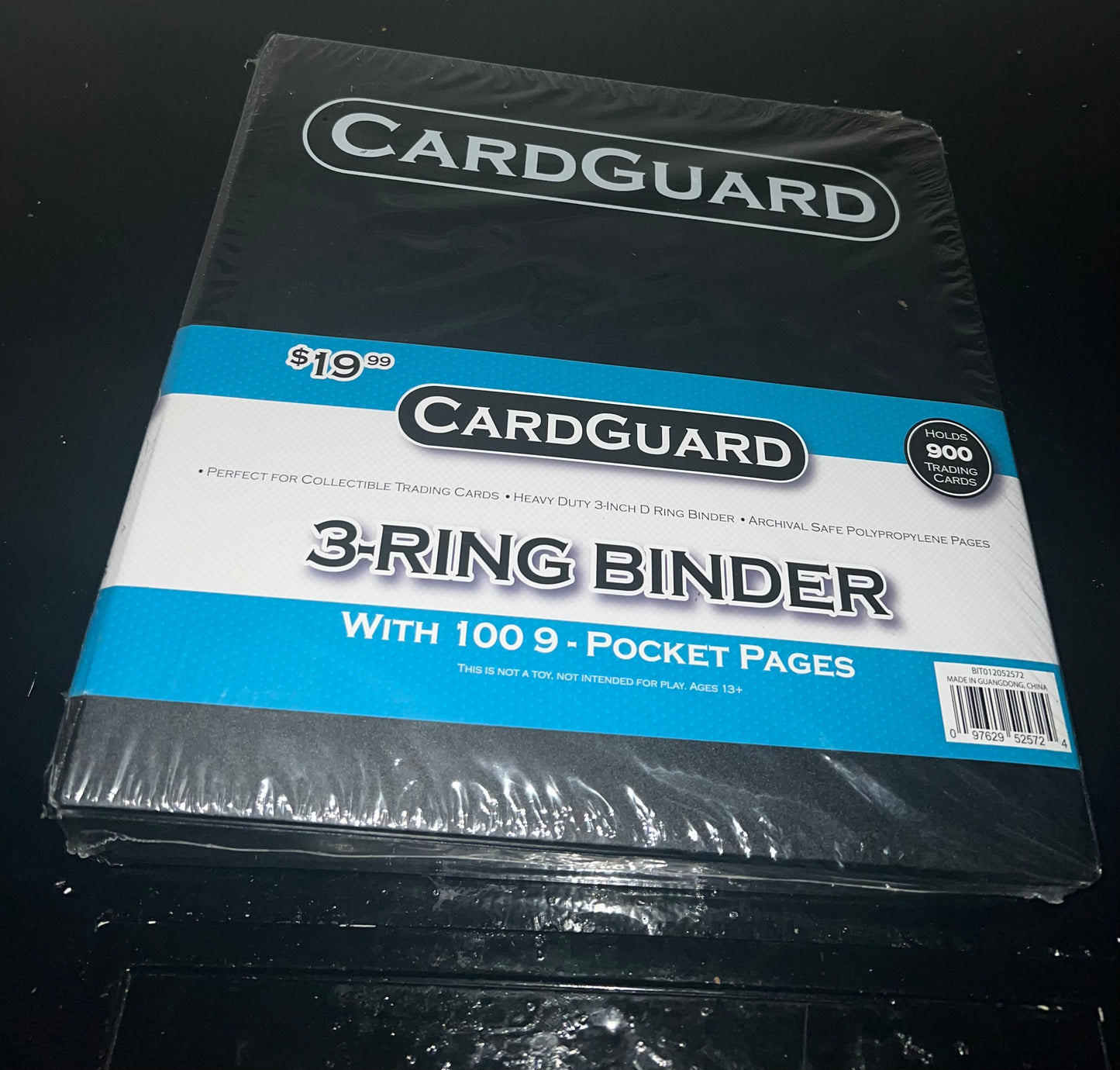 Cardguard 3-Ring Binder 100 9-Pocket Pages Brand New Holds 900 Plus Cards