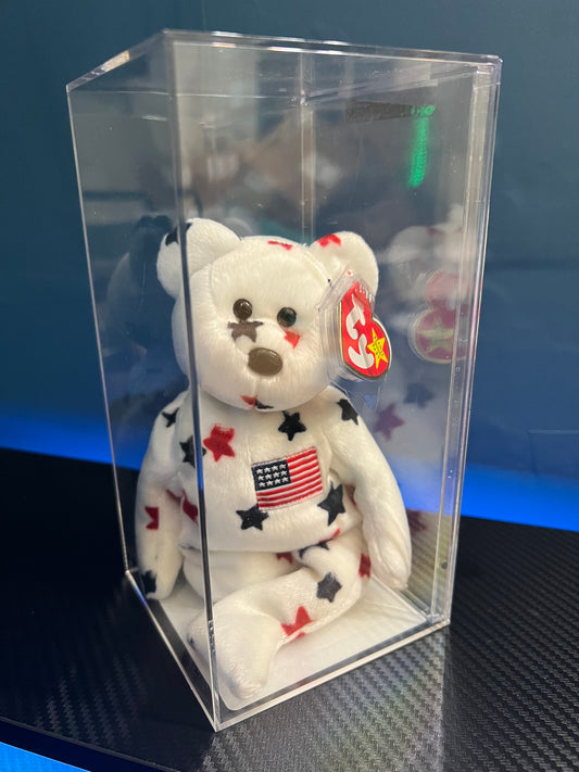 Glory Oddity Flag Ty Beanie Baby Becky's True Blue Beans Authenticated 5th Swing 6th Tush