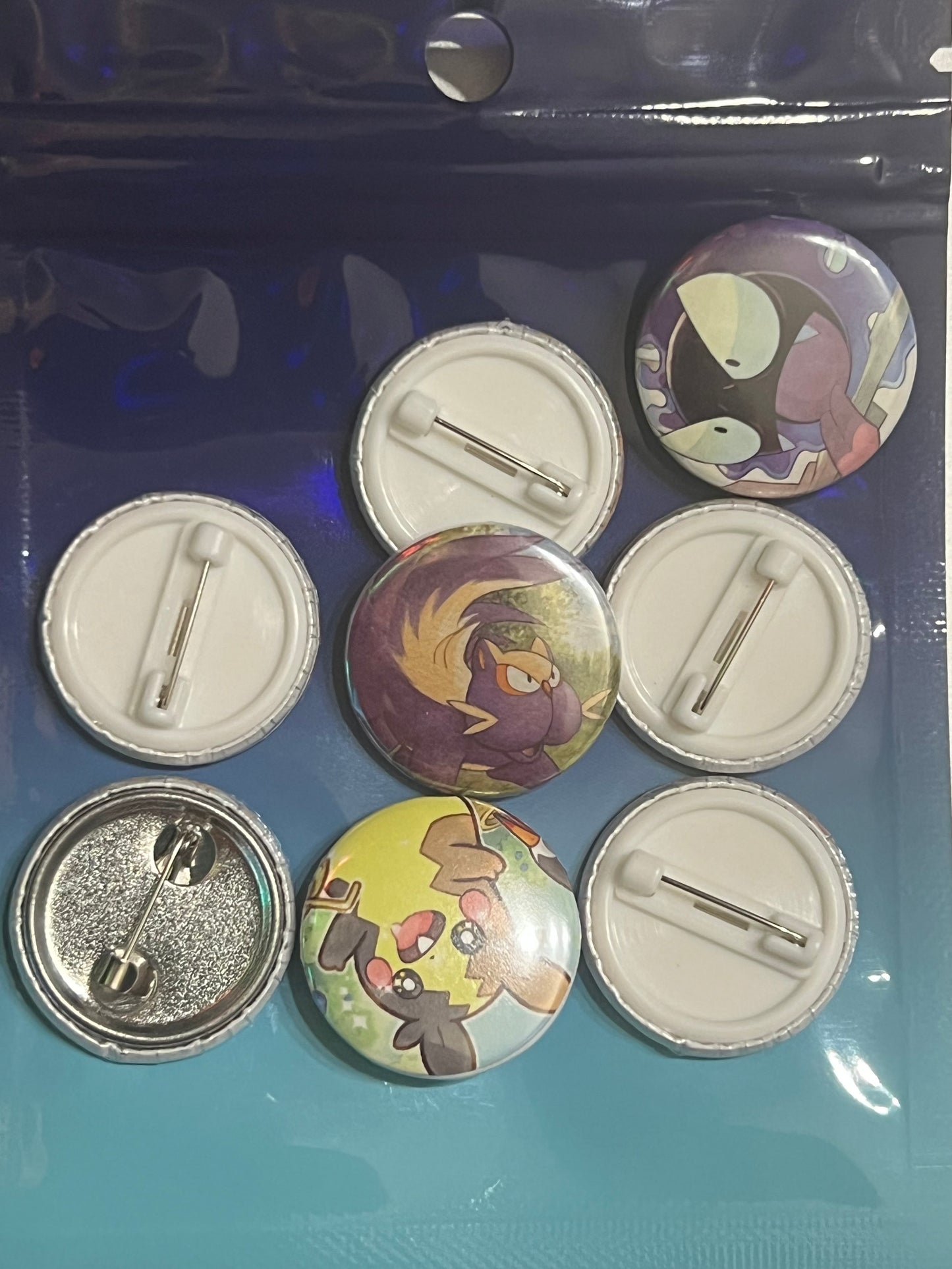 Pokemon Pin-Back Buttons | Small Size | 8 Pack