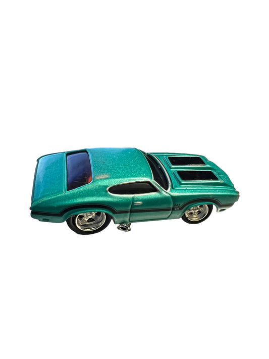 Muscle Machines '70 Oldsmobile 442 Teal 2002 Funline 1:64