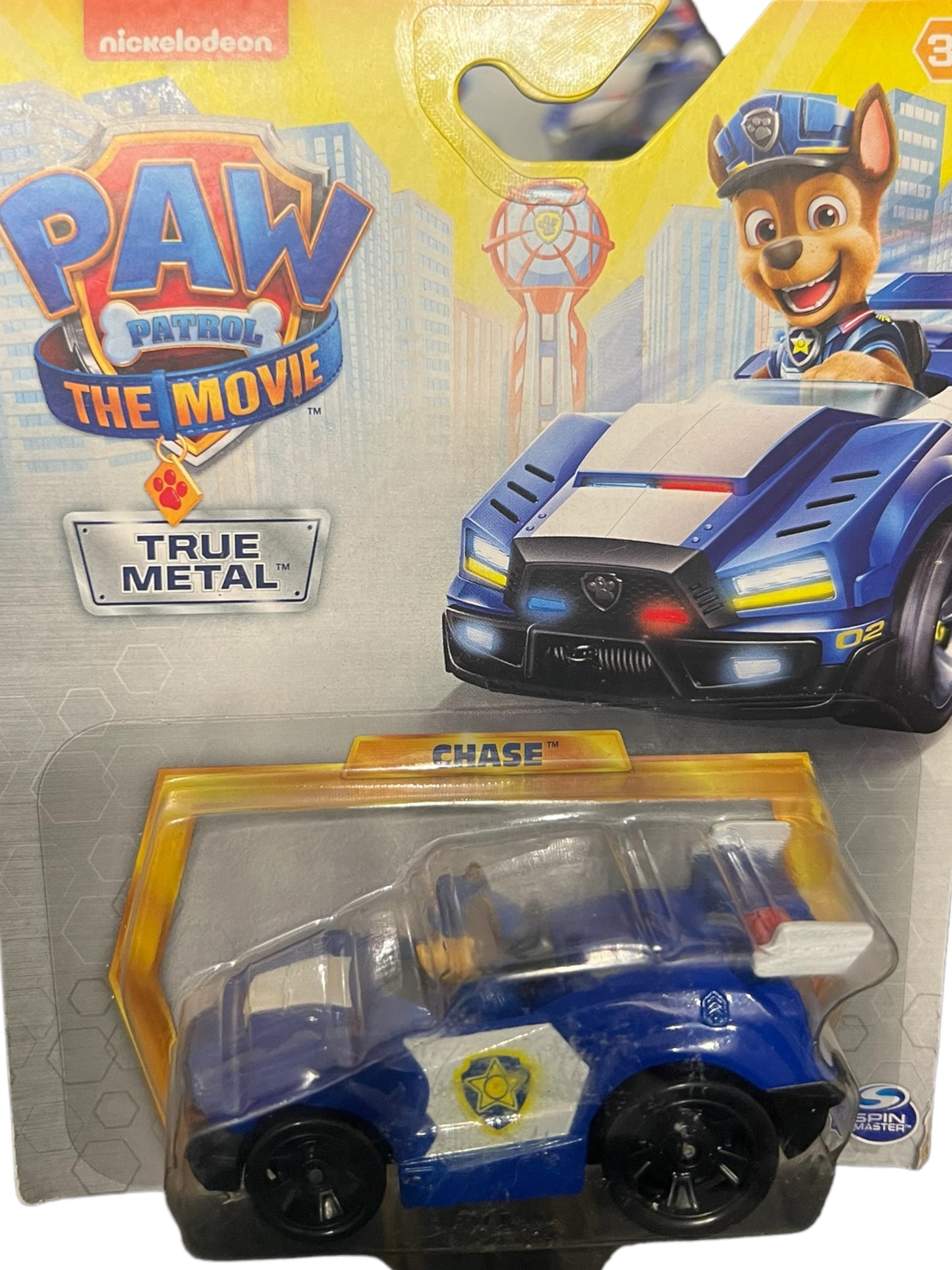 Nickelodeon PAW Patrol: The Movie CHASE Die-Cast Vehicle True Metal Car Toy
