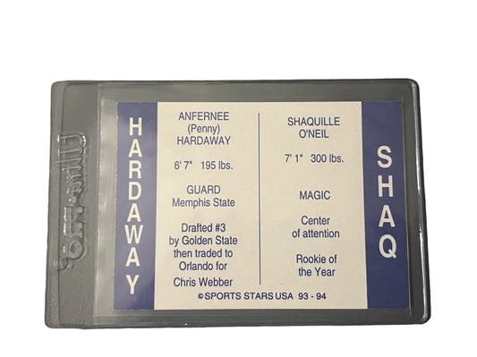 1993-94 Sports Stars USA Hardaway/Shaq Top Draft Picks One Of 15,000