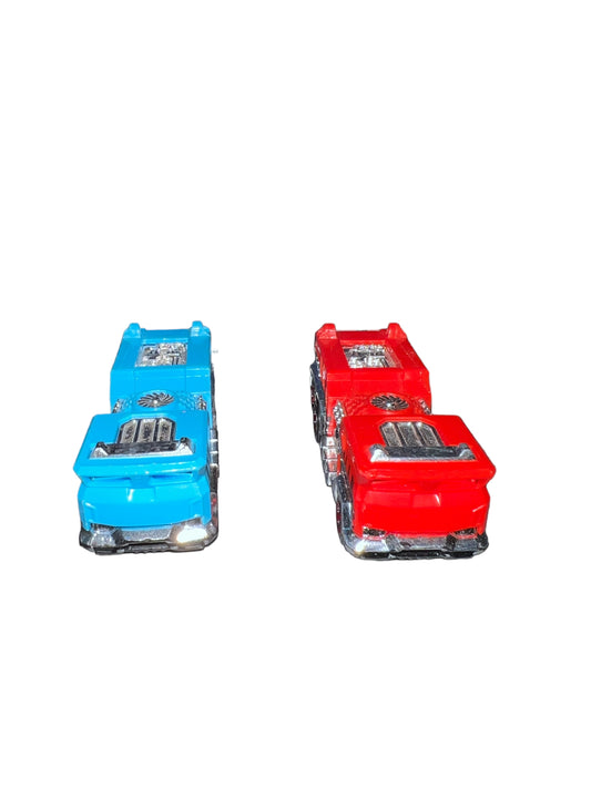 2008 Hot Wheels 5 Alarm Red and Blue Emergency Fire Truck