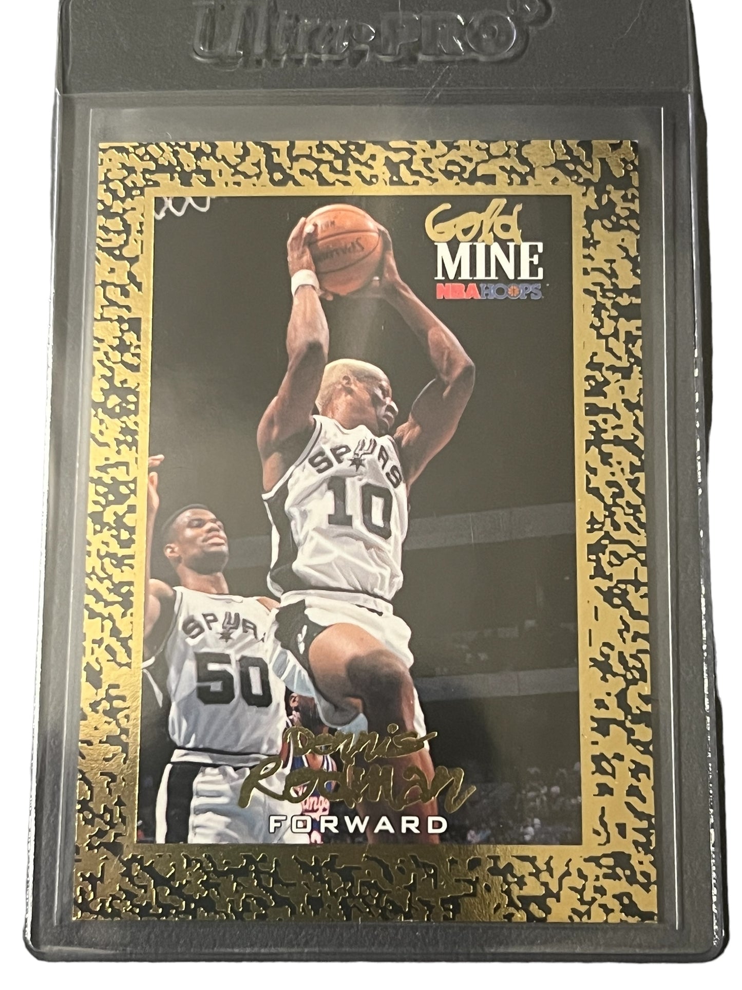 1994-95 NBA Hoops Gold Mine Dennis Rodman GOLD SP - Spurs - HOF Gold SP - Set of 3