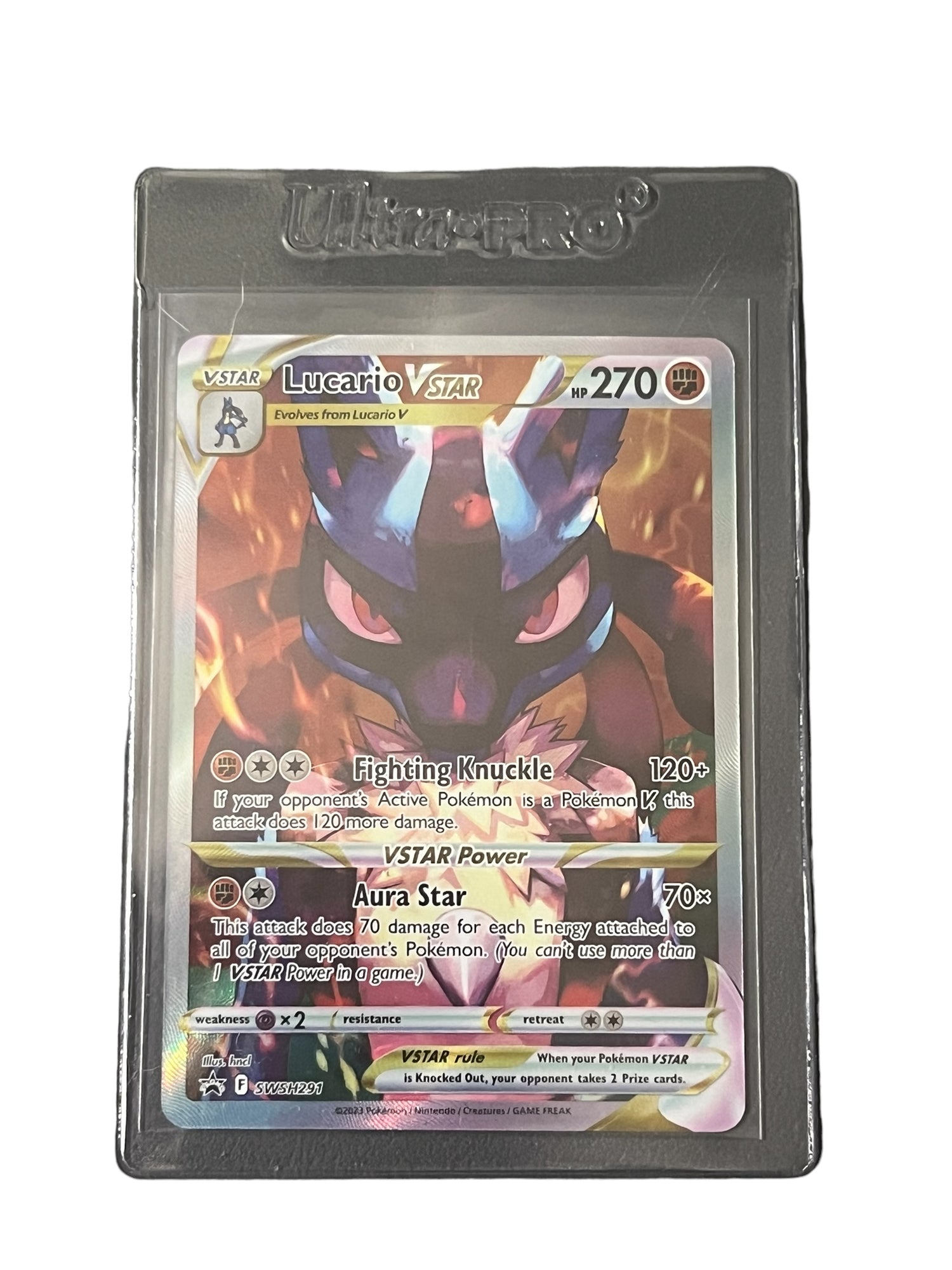 Pokemon Crown Zenith Lucario VSTAR Full Art Promo (SWSH291) PapaTrinity Pokemon Crown Zenith Lucario VSTAR Full Art Promo (SWSH291) PapaTrinity