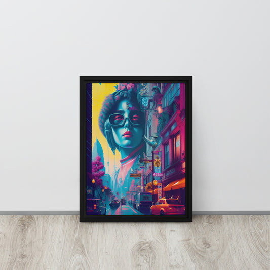 Emo City - Framed Canvas