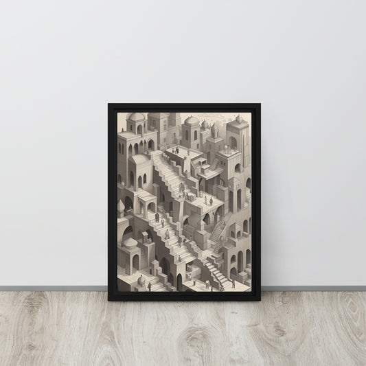 Beyond the Shadows - Framed Canvas