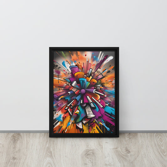 Graffiti Garden - Framed Canvas