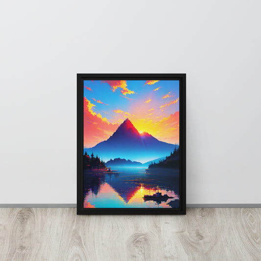 Crystal Lagoon - Framed Canvas