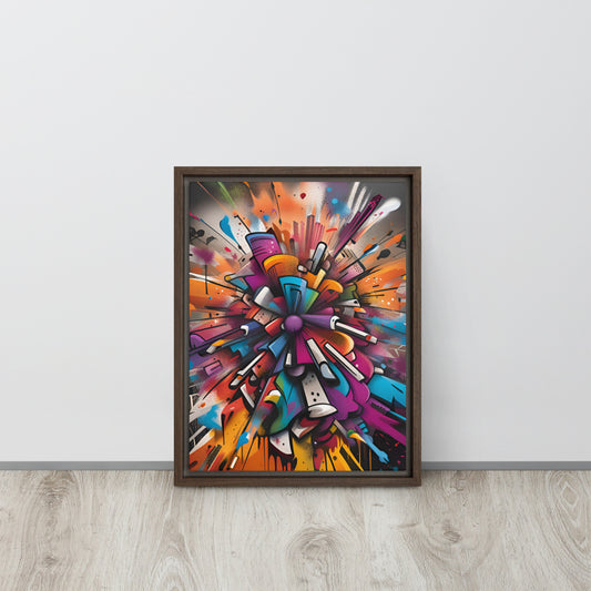 Graffiti Garden - Framed Canvas