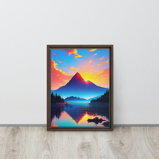Crystal Lagoon - Framed Canvas