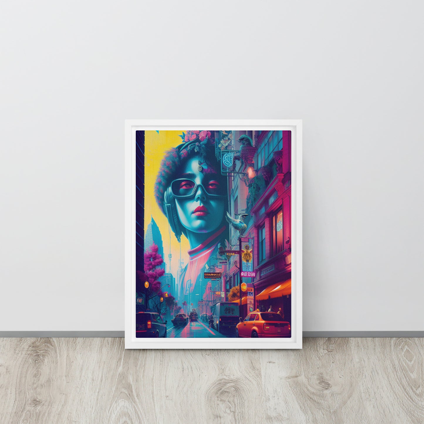 Emo City - Framed Canvas