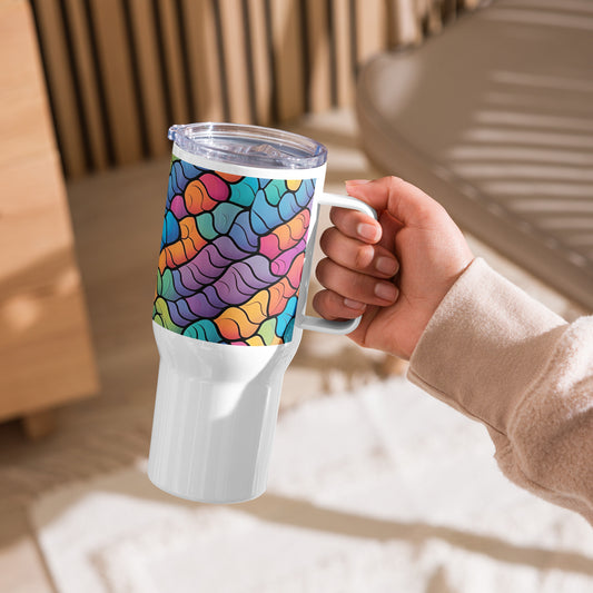 Bubble Gum - Travel Mug with a Handle