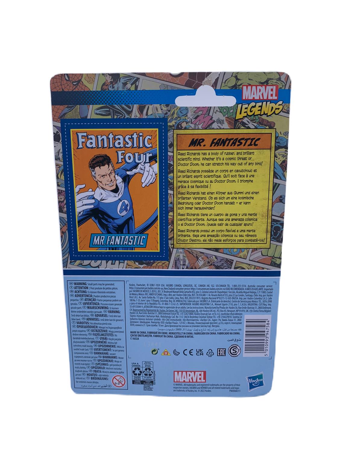 Marvel Legends Mr.Fantastic Retro Fantastic Four Kenner 3.75