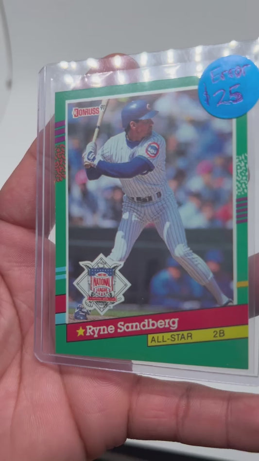 Ryne Sandberg 433 All-Star Error Card