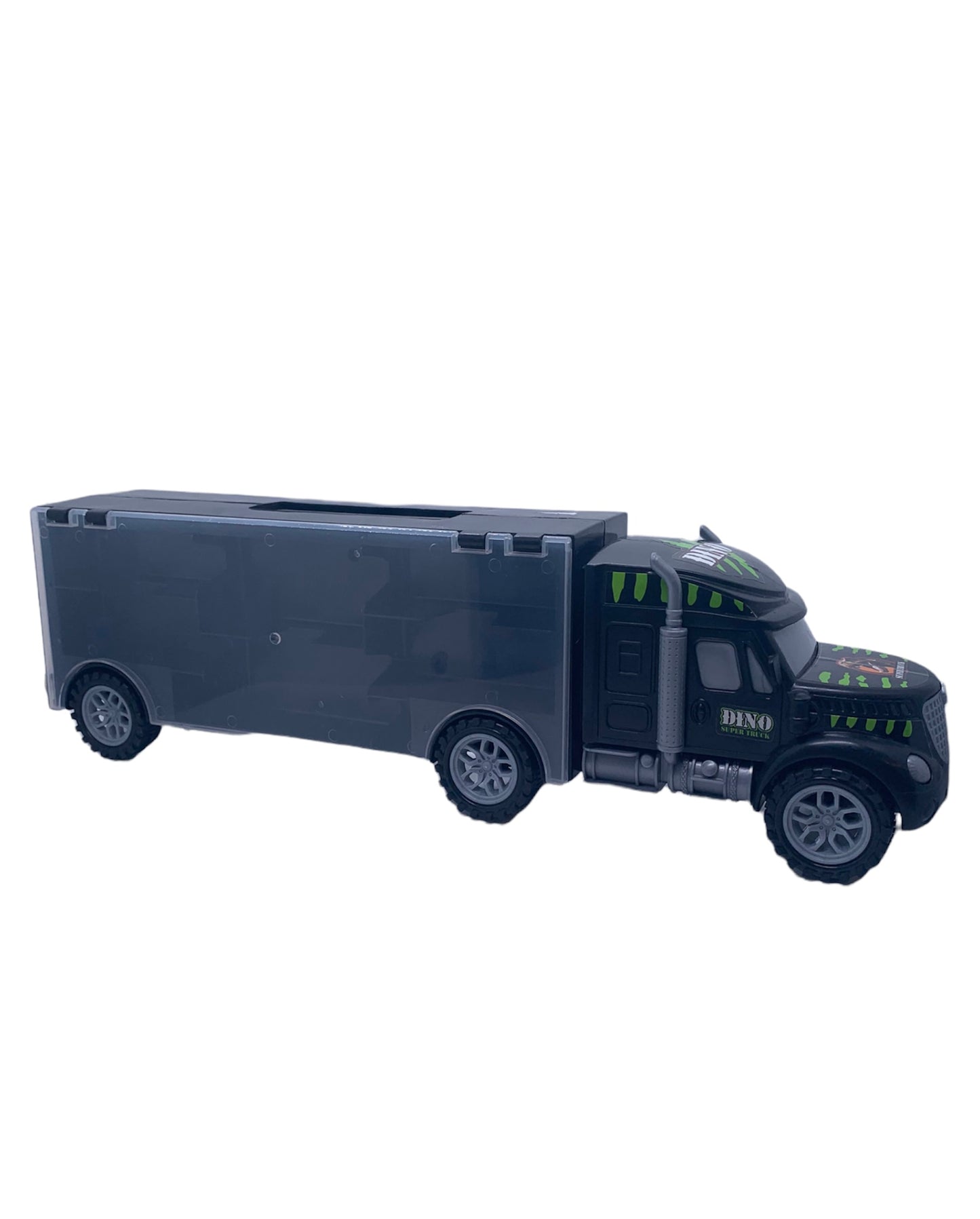 Dino Super Truck Miniature Dinosaur / Toy Car Carrier | Holds 12+
