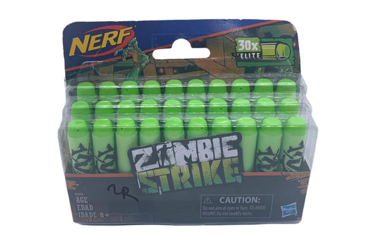 NERF Zombie Strike 30 Dart Elite Round Bullet Refill Pack NEW Authentic Hasbro