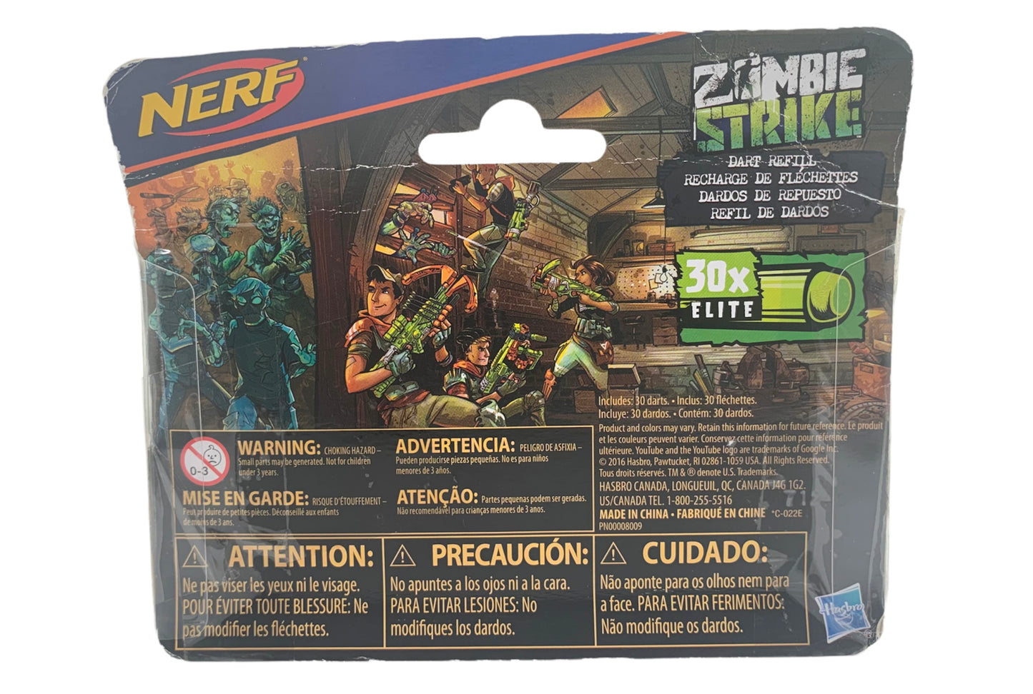 NERF Zombie Strike 30 Dart Elite Round Bullet Refill Pack NEW Authentic Hasbro