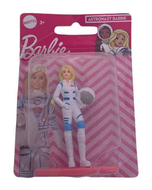 Mattel Micro Barbie Astronaut 3" Figure / Cake Topper Astro Girl