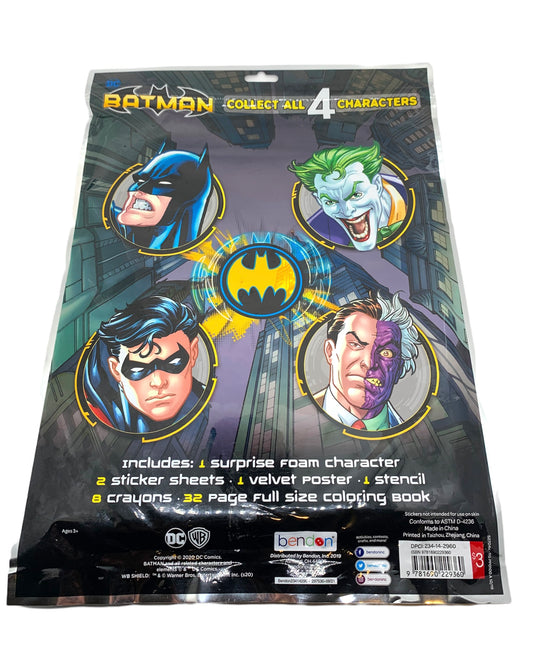 Batman Surprise Play Pack Grab and Go Coloring Book & Activity Set w Figure