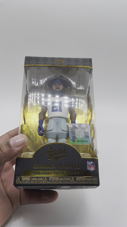 Gold Funko Pop NFL Ezekiel Elliott Premium Vinyl Figure