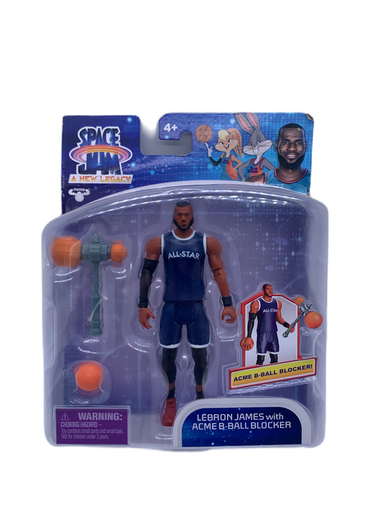 Space Jam A New Legacy Lebron James with Acme B-Ball Blocker Action Figure