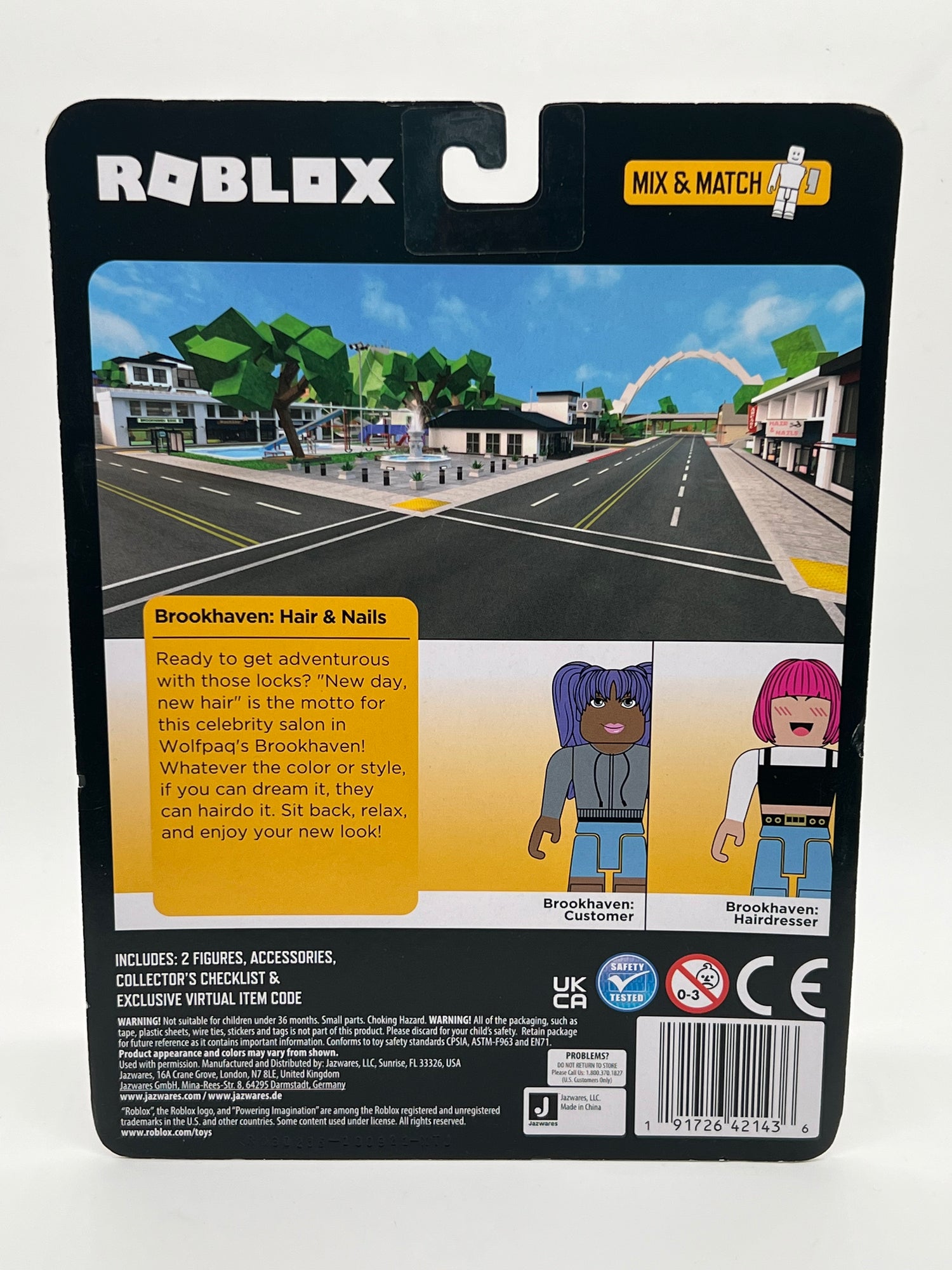 Roblox Brookhaven: Hair & Nails w/ Exclusive Virtual Code Brand New